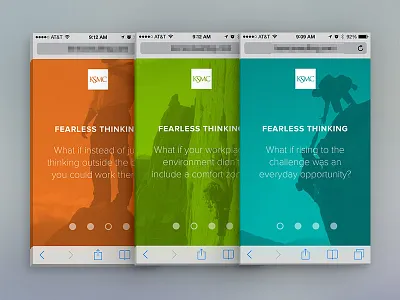 Responsive microsite for corporate recruiting bright color microsite mobile responsive web