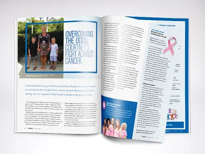 Riverviews - A Hospital Magazine - Interior Spread health healthcare hospital layout magazine newsletter print spread