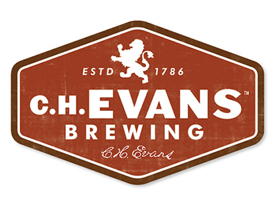 C.H. Evans Brewing Co. albany badge beer craft logo