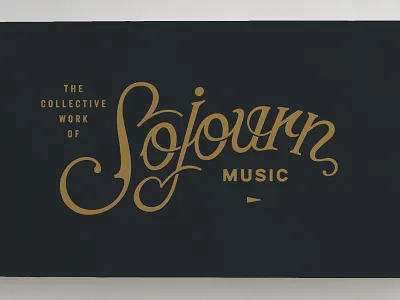 Sojourn Music logo script typography