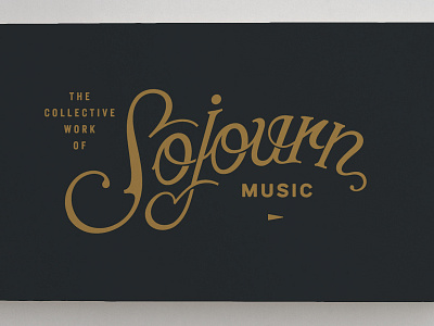 Sojourn Music logo script typography