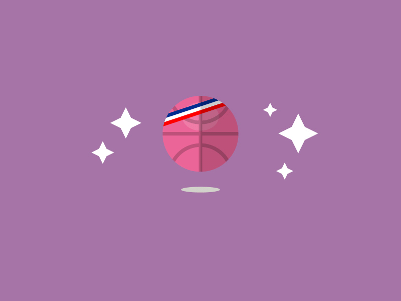 Dribbble (GIF) basketball dribbble gif illustration minimal pro