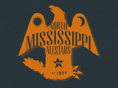 nma color design eagle illustration mississippi music