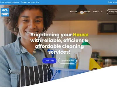 Global Cleaning Ltd. design logo photoshop website