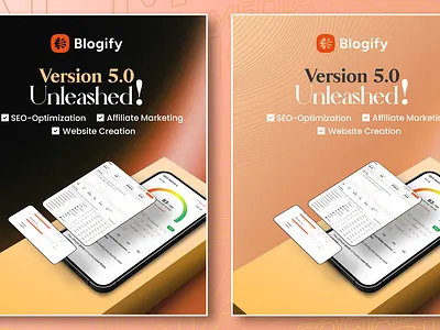 Blogify Social Media Static app banner branding clean design design graphic design illustration social media static theme based ui