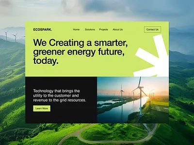 Renewable energy Website designer ui uidesign uiuxdesign