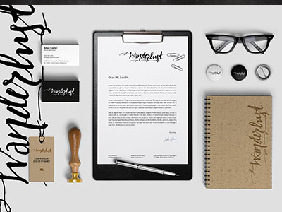 Wanderlust Identity awesome chalkboard handmade lettering typography