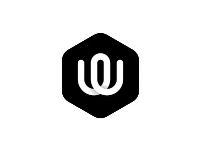 WELL bw hexagon logo w