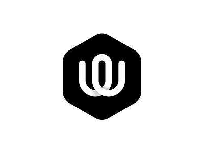 WELL bw hexagon logo w