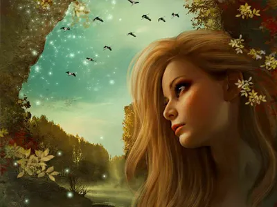 Lost In Beauty art digital fantasy painting rebecca