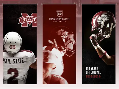 MSU Banners 02 banners bulldogs college print sports stadium team university