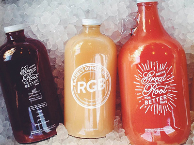 Rachel's Ginger Beer (Growlers) 32oz 64oz bottles ginger ginger beer growler rgb screenprint seattle