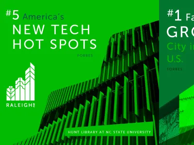 New Tech Hot Spot city identity logo raleigh rlgh