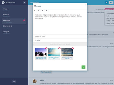 Messageflow app clean modal modern tool ui webapp wordpress