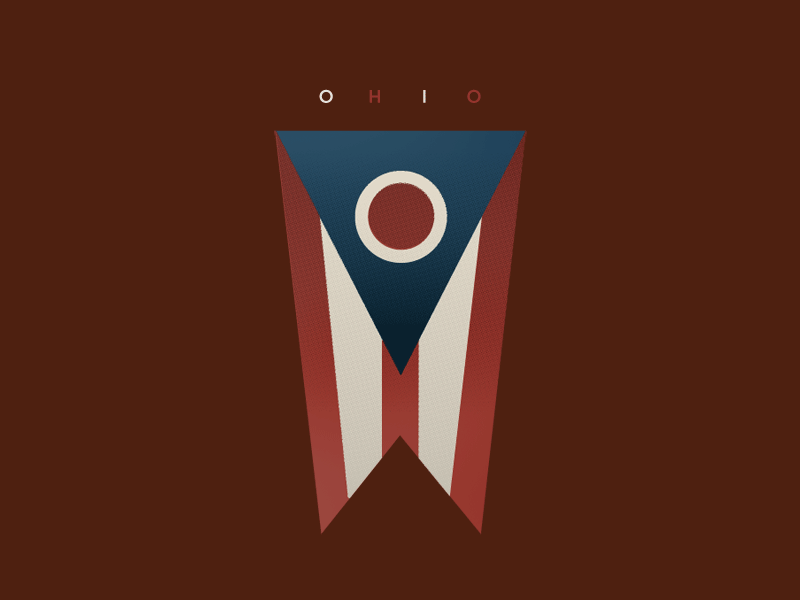 Ohio Flag america flag illustration ohio texture