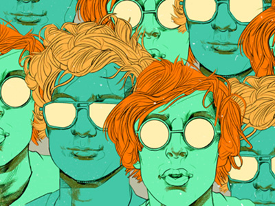 Dribbble 083 drawing green illustration sunglasses trustfund jerks