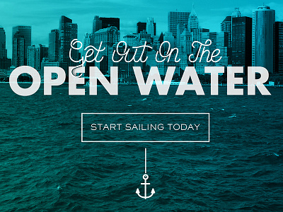 Header Image anchor sailing script typography