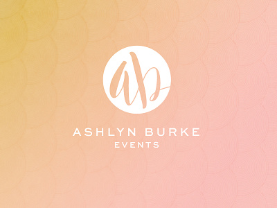 AB Events | Handwritten with Brush Pen Submark Option branding design hand drawn handwritten logo