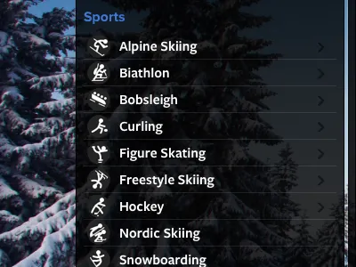 Olympic Pictograms icons interface olympics pictograms ui web