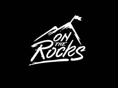 On the Rocks lettering logo