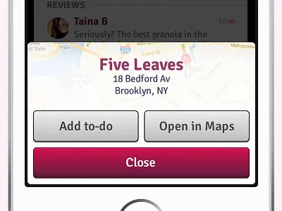 Action Sheet (iOS 6) action sheet ios ios6 iphone map