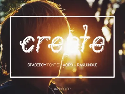 SpaceBoy - New Font | 2nd Sneak aoiro shop aoiro studio font spaceboy