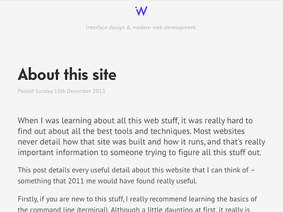 New blog design blog css html