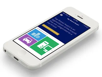 Top Brand Award mobile mock up