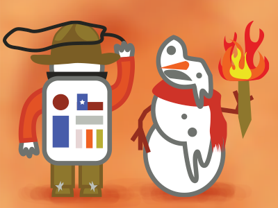 Cold War: Global Game Jam astronaut character cowboy game jam ggj global game jam snowman spaceman