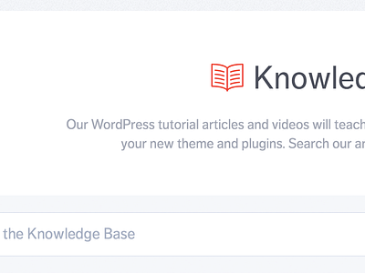 Knowledge Base book clean gray red serif type