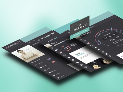 Analist dashboard portal ui user interface ux web