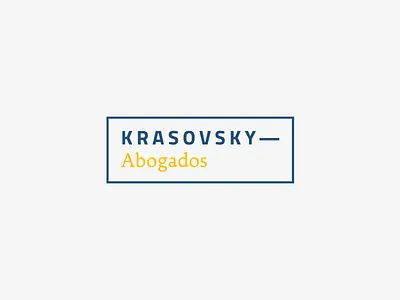 Krasovsky Asociados: Proposal C-1 attorneys branding law firm lawyer logo logotype