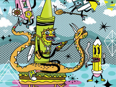 Epic Art Battle art character character design hamburger illustration vector