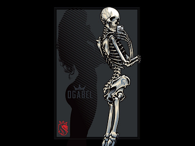 Selfie Skull Ogabel art design illustration illustrator ogabel selfie skull vector