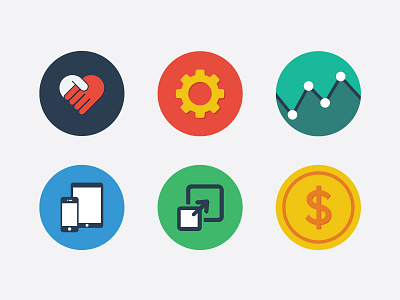 Icon Set api devices flat icon icons minimal set simple stats ui web website