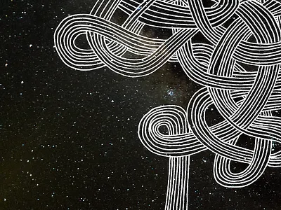 galaxy string drawing illustration pen photo space