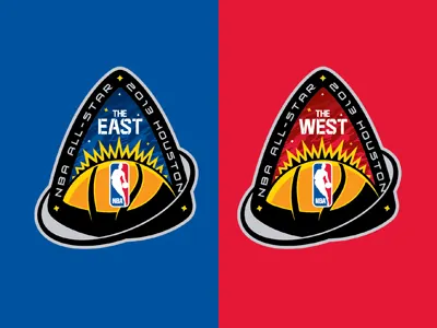 adidas NBA All-Star Apparel Patch adidas all star apparel graphics basketball brand design east illustration illustrator logo nba patch space west