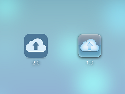 Transloader for iOS 7 - Icon blue iphone icon photoshop redesign work