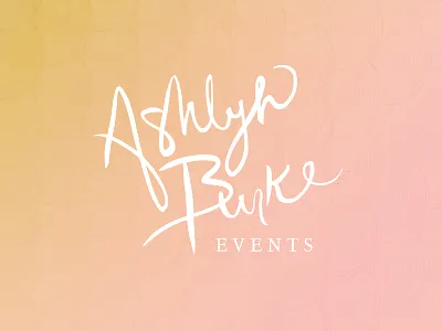 Ashlyn Burke Branding Concept 2 - Brush Pen brush pen logo option 2