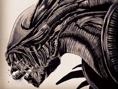 Alien Sketch alien film illustration movie sketch xenomorph