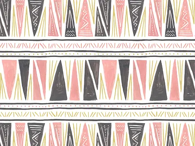 Geometric Repeating Pattern fashion gauche geo geometric paint pattern patterning retro textile