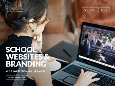 e4education big header logo rebrand website