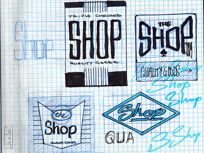 Shop badges, part 2 badge hand drawn personal sketches the store