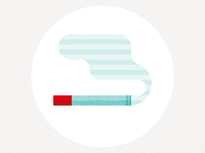 Smoking cigarette icon smoke