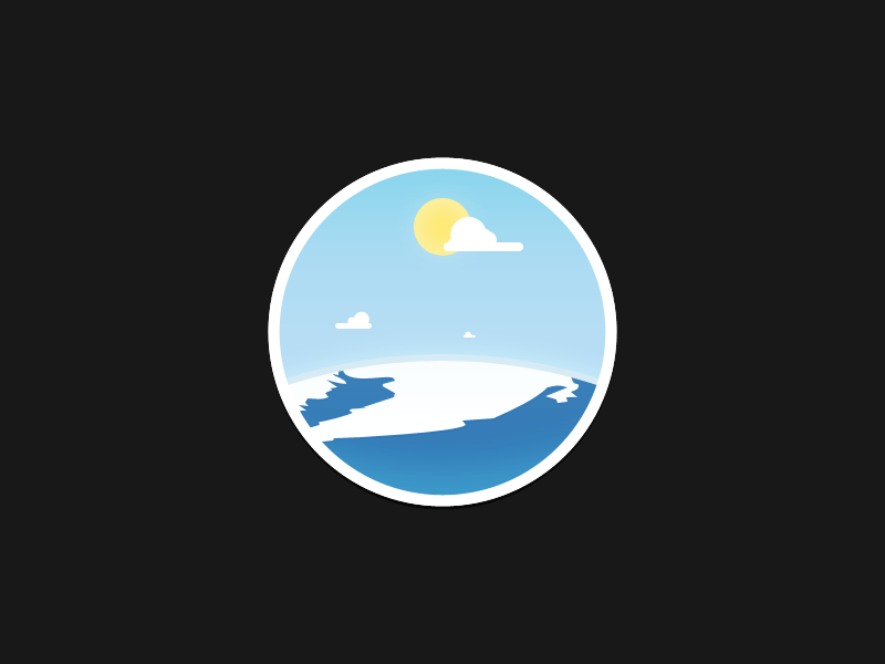 North Pole clouds day gif illustration north pole vector