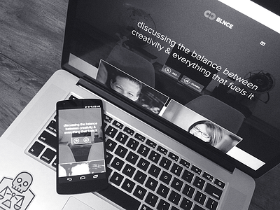 The New Blnce (Site Launch) android balance balance or die blnce launch media mobile player podcast responsive skull squarespace