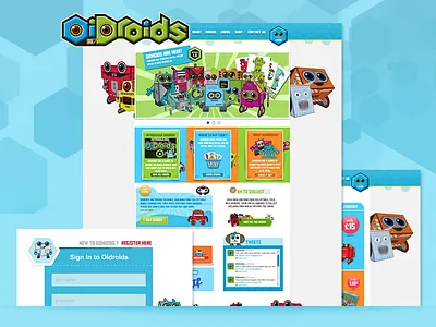 Oidroids augmented reality website