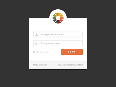 Litmus Sign In authentication flat form form ui litmus login sign in ui