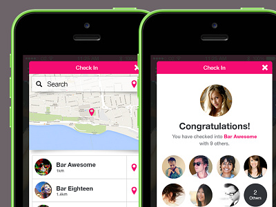 Licklist Check In app check in design icons interface ios iphone ui ux