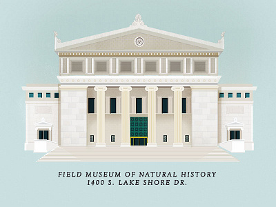 Field Museum architecture chicago illustration museum